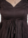 Chocolate Brown Peplum Top